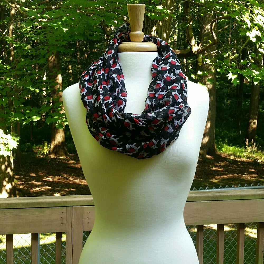 Charming Charlie Elephant Infinity Circle Scarf